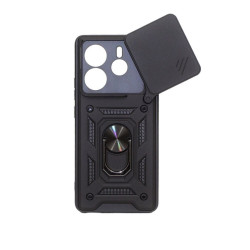 Etui Pancerne CAMSHIELD Ring na telefon Xiaomi Redmi Note 14 5G 24094RAD4G czarne