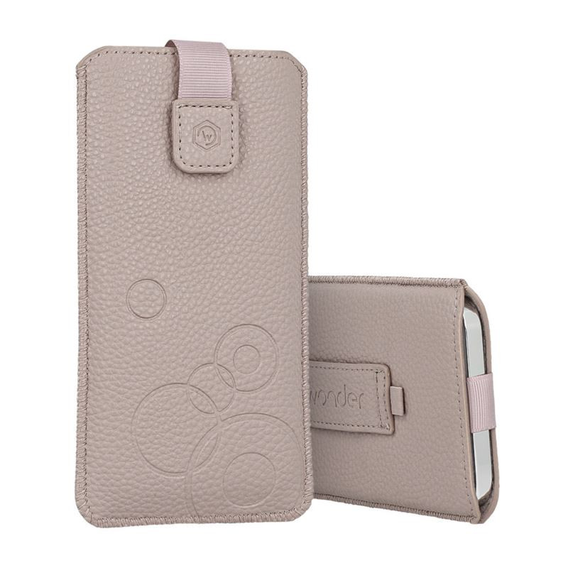 Etui Kieszonka Wonder XL na telefon iPhone 12 13 14 15 Pro / Samsung S20 FE S22 S22+ S23 S24 A15 A24 A33 M35 M34 beżowe