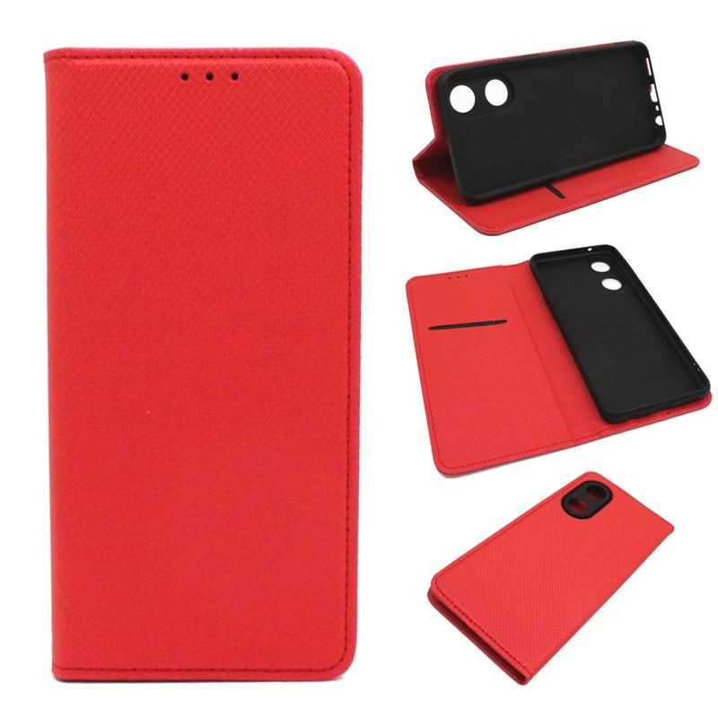 Etui Smart Magnet na telefon OPPO Reno 8T 4G CPH2481 czerwone