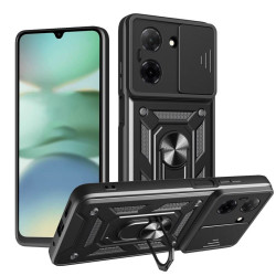 Etui Pancerne CAMSHIELD Ring na telefon Xiaomi Redmi A5 4G 25028PC03G czarne