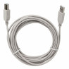 Kabel USB-A do USB-B 5m szary - długi do drukarki