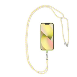 Zawieszka smycz na szyję / ramię SWING do telefonu 82 cm żółta