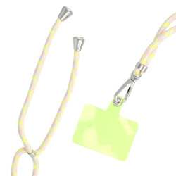 Zawieszka smycz na szyję / ramię SWING do telefonu 82 cm żółta