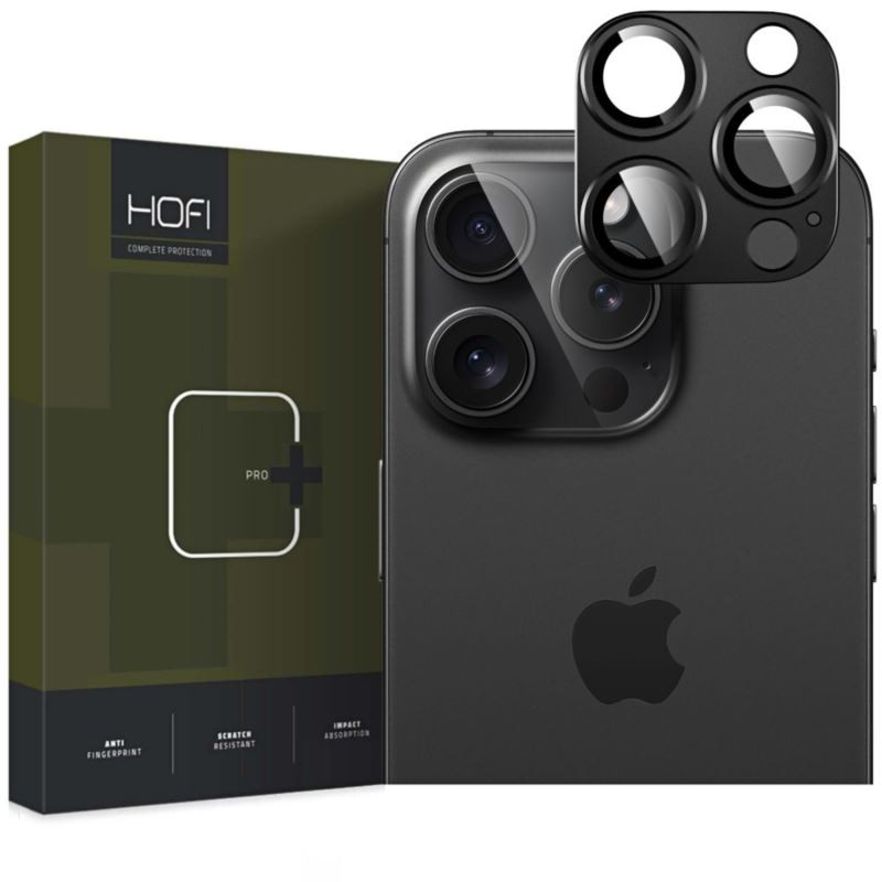 Osłona na tylny aparat na telefon Apple iPhone 16 Pro A3293 / 16 Pro Max A3296 HOFI FULLCAM czarne