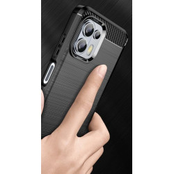 Etui Bumper Carbon LUX na telefon motorola edge 20 lite 5G XT2139 czarne