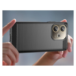 Etui Bumper Carbon LUX na telefon OPPO A5 Pro 4G CPH2711 / A5 Pro 5G CPH2695 czarne
