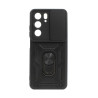 Etui Pancerne CAMSHIELD Ring na telefon Realme C75 4G RMX3941 / 14x 5G RMX3943 czarne