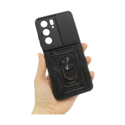 Etui Pancerne CAMSHIELD Ring na telefon Realme C75 4G RMX3941 / 14x 5G RMX3943 czarne