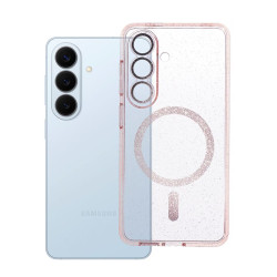 Etui MagSafe Glitter na telefon Samsung Galaxy S26 5G S942 różowe