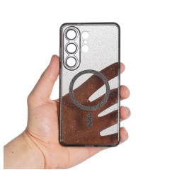 Etui MagSafe Glitter na telefon Samsung Galaxy S26 Ultra 5G S948 czarne