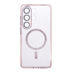 Etui MagSafe Glitter na telefon Samsung Galaxy S26 Ultra 5G S948 różowe