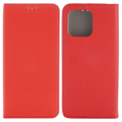 Etui Smart Magnet na telefon Honor X5c+ NLA-LX1 czerwone