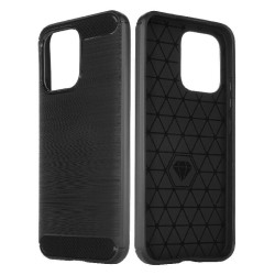 Etui Bumper Carbon LUX na telefon OPPO A6 Pro 5G CPH2781 czarne