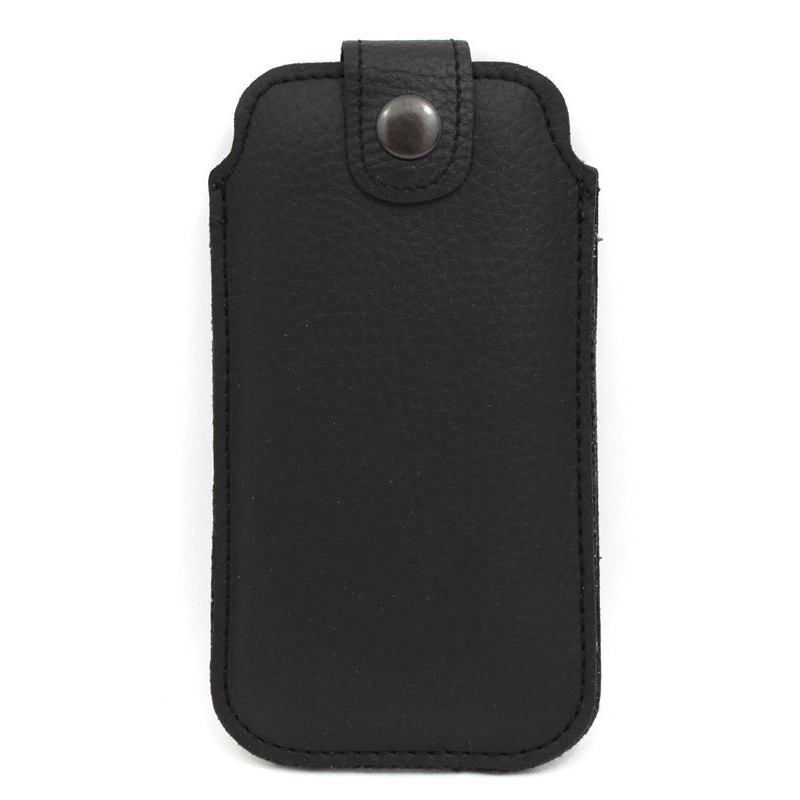 Etui Kieszonka ECO 10 na telefon Apple iPhone 5 5S SE / myPhone Halo 3 LTE / Maxcom MM142 MM428 czarne z zapięciem