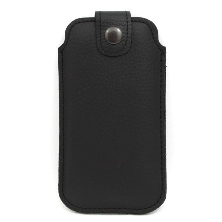 Etui Kieszonka ECO 10 na telefon Apple iPhone 5 5S SE / myPhone Halo 3 LTE / Maxcom MM142 MM428 czarne z zapięciem