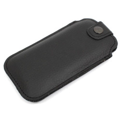 Etui Kieszonka ECO 10 na telefon Apple iPhone 5 5S SE / myPhone Halo 3 LTE / Maxcom MM142 MM428 czarne z zapięciem