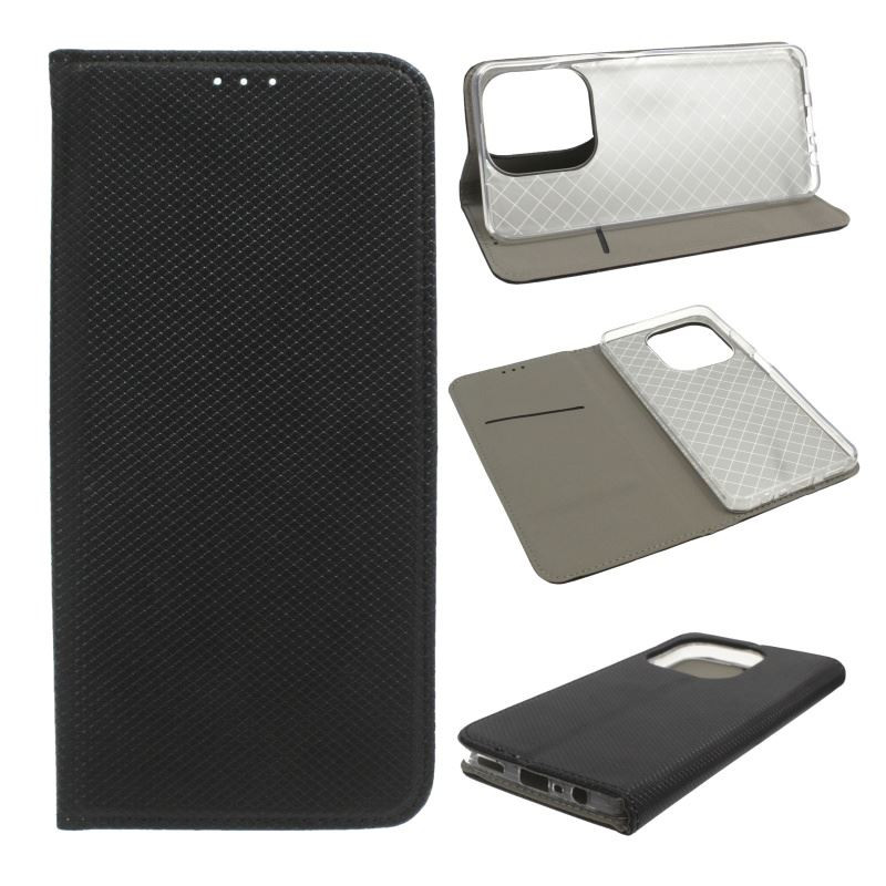Etui Smart Magnet na telefon OPPO A5x 4G CPH2725 / A5x 5G CPH2733 czarne