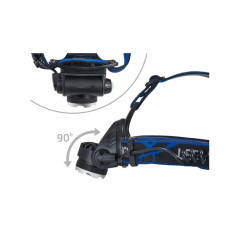 Latarka czołowa LED UV szperacz do szukania bursztyn turystyczna 405nm USB + 2 akumulatory czarna
