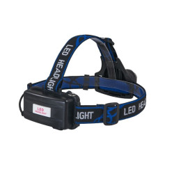Latarka czołowa LED UV szperacz do szukania bursztyn turystyczna 405nm USB + 2 akumulatory czarna