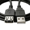 Przedłużacz USB-A 2.0 1.5m - Plug & Play bez sterowników
