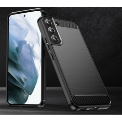 Etui Bumper Carbon Lux na telefon Samsung Galaxy S22 S901 czarne