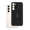 Etui Pancerne CAMSHIELD Ring na telefon Samsung Galaxy S23 S911 czarne