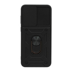 Etui Pancerne CAMSHIELD Ring na telefon Samsung Galaxy S23 S911 czarne