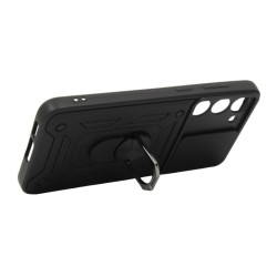 Etui Pancerne CAMSHIELD Ring na telefon Samsung Galaxy S23 S911 czarne