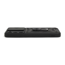 Etui Pancerne CAMSHIELD Ring na telefon Samsung Galaxy S23 S911 czarne