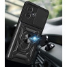 Etui Pancerne CAMSHIELD Ring na telefon motorola moto g54 5G / g54 power edition 5G czarne