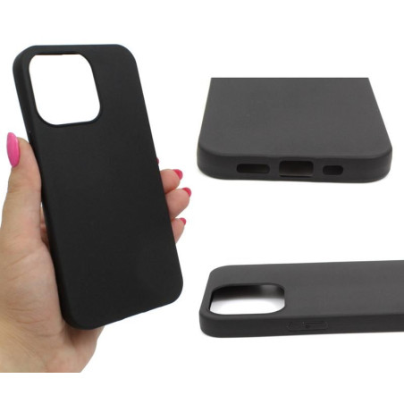 Etui Jelly Case na telefon Apple iPhone 13 Pro A2638 czarne MATT
