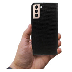Etui Smart Magnet na telefon Samsung Galaxy S21+ 5G G996 czarne