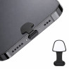 Zatyczka zaślepka portu USB-C silikonowa z klejem 3M czarna