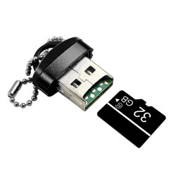 Czytnik kart Micro SD SDHC SDXC USB 2.0 CR01 | Kompaktowy adapter