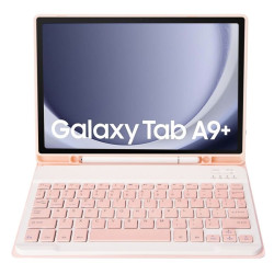 Etui z klawiaturą bluetooth na tablet Samsung Galaxy Tab A11+ / A9+ 11" cali różowe