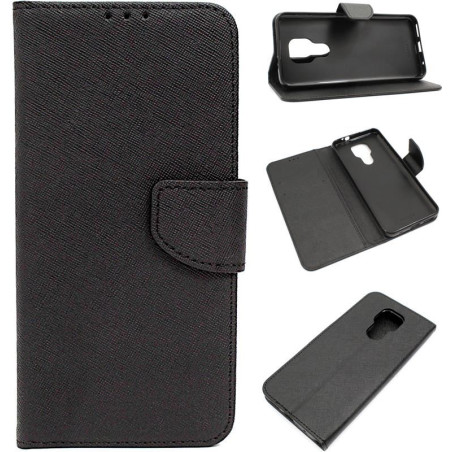 Etui Fancy Diary na telefon motorola moto g9 / g9 play / e7+ czarne