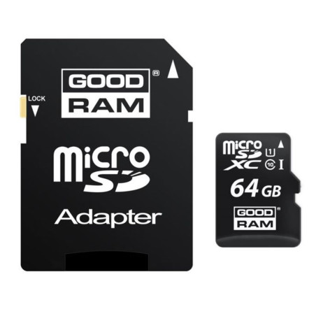 Karta pamięci microSD 64GB 64 GB GOODRAM + adapter SD Class 10