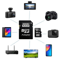 Karta pamięci microSD 64GB 64 GB GOODRAM + adapter SD Class 10