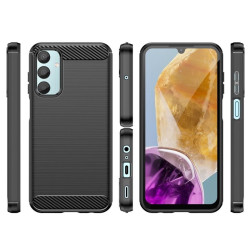 Etui Bumper Carbon LUX na telefon Samsung Galaxy M15 5G M156 / A15 4G A155 / A15 5G A156 czarne