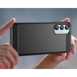 Etui Bumper Carbon LUX na telefon Samsung Galaxy M15 5G M156 / A15 4G A155 / A15 5G A156 czarne