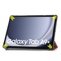 ETUI SMARTCASE na tablet Samsung Galaxy Tab A11+ WiFi X230 5G X236 / A9+ WiFi X210 5G X216 11" cali czerwone