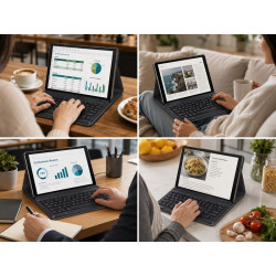 Etui z klawiaturą BT na tablet Huawei MediaPad T5 10 cali AGS2-W09 AGS2-L03 czarne
