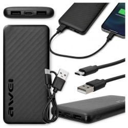 Powerbank P5K Pro 10000 mAh 2x USB-A 2,4A - szybkie ładowanie