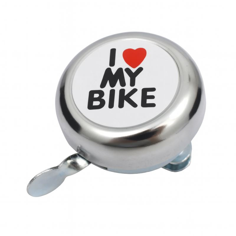 Dzwonek rowerowy metalowy retro klasyczny głośny srebrny 2
