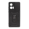 Etui Pancerne CAMSHIELD Ring na telefon motorola edge 50 fusion 5G XT2429-2 czarne