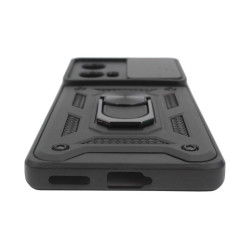 Etui Pancerne CAMSHIELD Ring na telefon motorola edge 50 fusion 5G XT2429-2 czarne