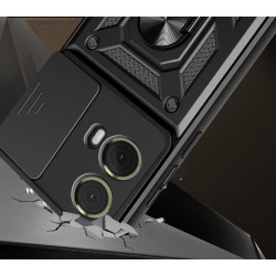 Etui Pancerne CAMSHIELD Ring na telefon motorola moto g85 5G XT2427 czarne