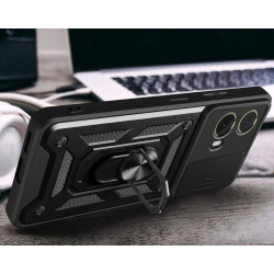 Etui Pancerne CAMSHIELD Ring na telefon motorola moto g85 5G XT2427 czarne