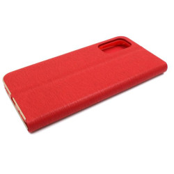 Etui Flip Vennus na telefon Xiaomi Redmi Note 10 5G / POCO M3 Pro czerwone