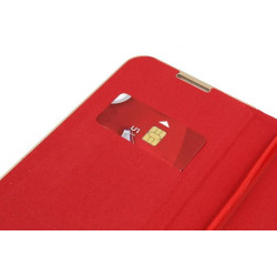 Etui Flip Vennus na telefon Xiaomi Redmi Note 10 5G / POCO M3 Pro czerwone